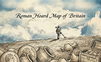 ROMAN HOARD MAP OF BRITAIN